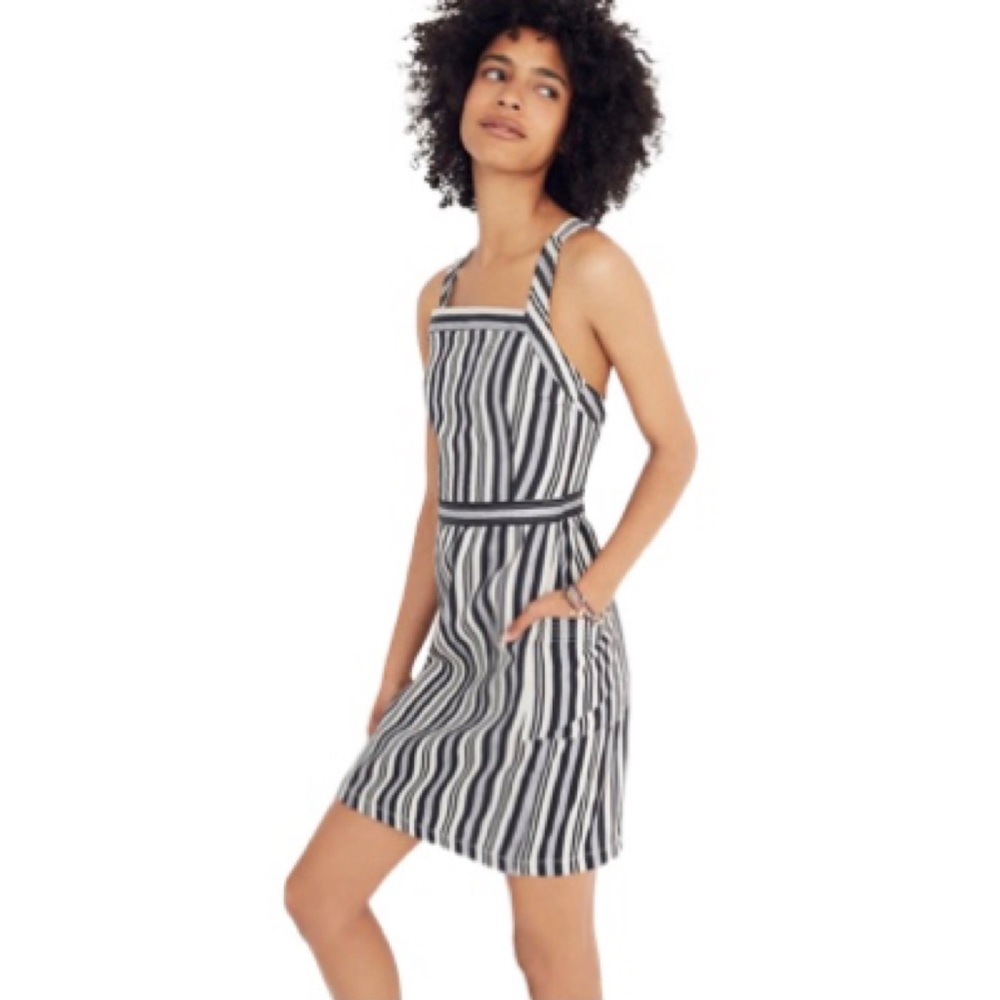 NWOT MADEWELL Stripe mini dress❤️❤️